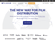 Tablet Screenshot of filmhub.com